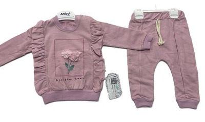 Комплект на девочку из хлопка турецкий на рост 68 см