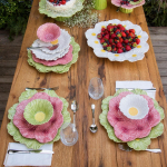 Чаша Bordallo Pinheiro Maria Flor салатовая (16 см)