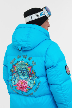 КУРТКА МУЖСКАЯ ПУХОВАЯ VIRUS BATZZILLA INDI С ПРИНТОМ БУДДА
