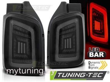 Задняя оптика SMOKE BLACK WHITE LED для VW T5