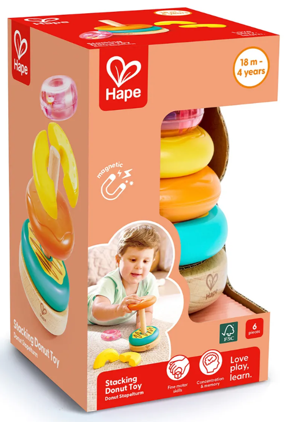 Детская игрушка "Пирамидка" Башня пончиков