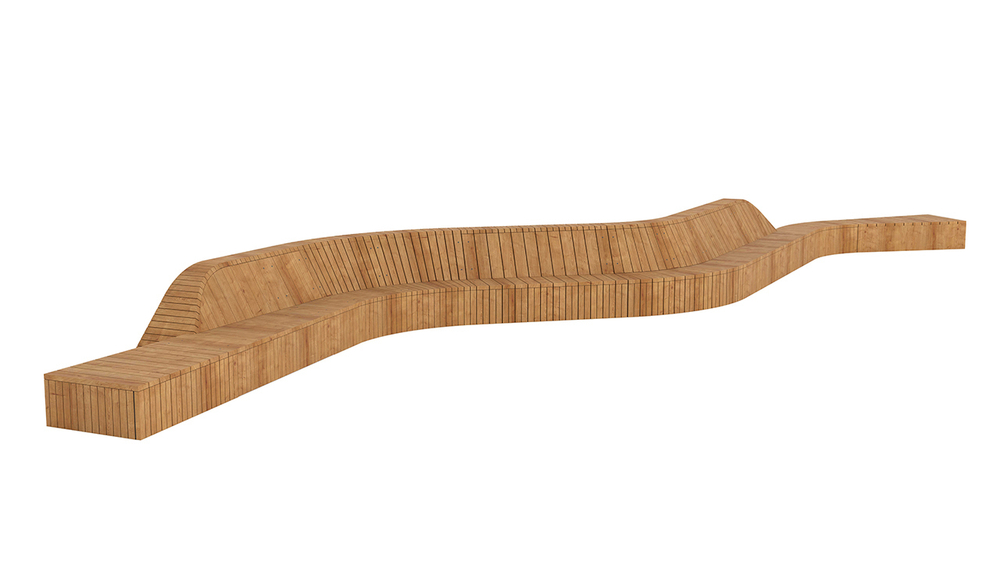 Скамья криволинейная SK00146