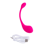 Розовое силиконовое виброяйцо 18см с управлением через приложение Lovense Lush 2 Smart Vibrating Egg Pink LE-03