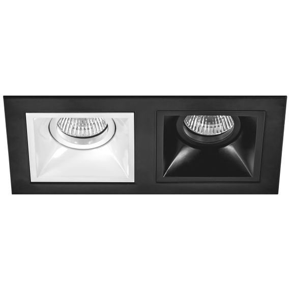 Комплект из светильников и рамки Lightstar Domino Quadro (214527+214506+214507) D5270607