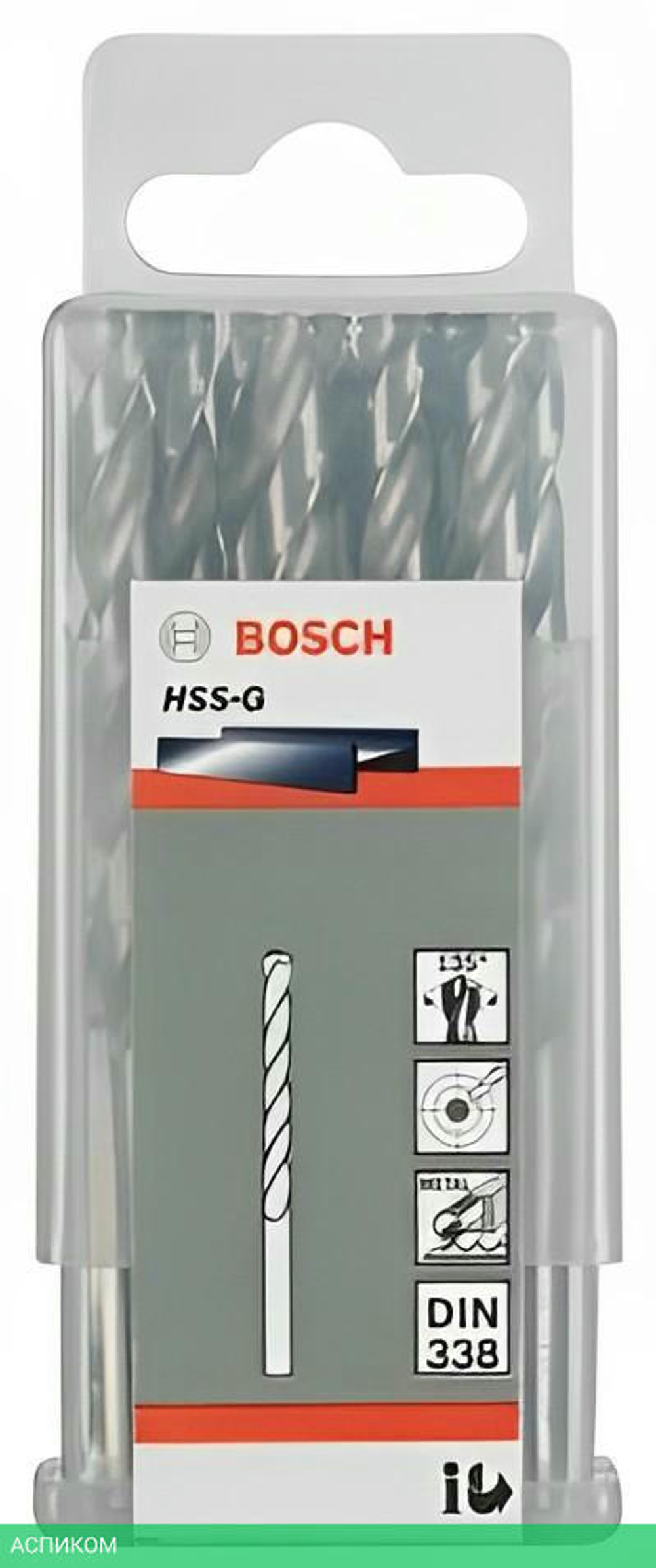 Сверло Bosch HSS-G Standard 4.1 мм по металлу (-10-) 2.608.585.486