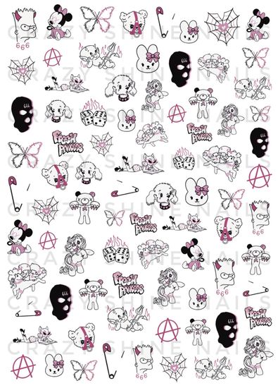 Слайдер-дизайн Crazy Shine Nails mini: Анархия