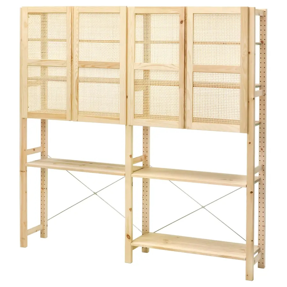 Шкаф - IVAR IKEA/ ИВАР ИКЕА, 179х174 см , под беленый дуб