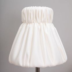 Настольная лампа Белла Белый с абажуром Адель Бланко