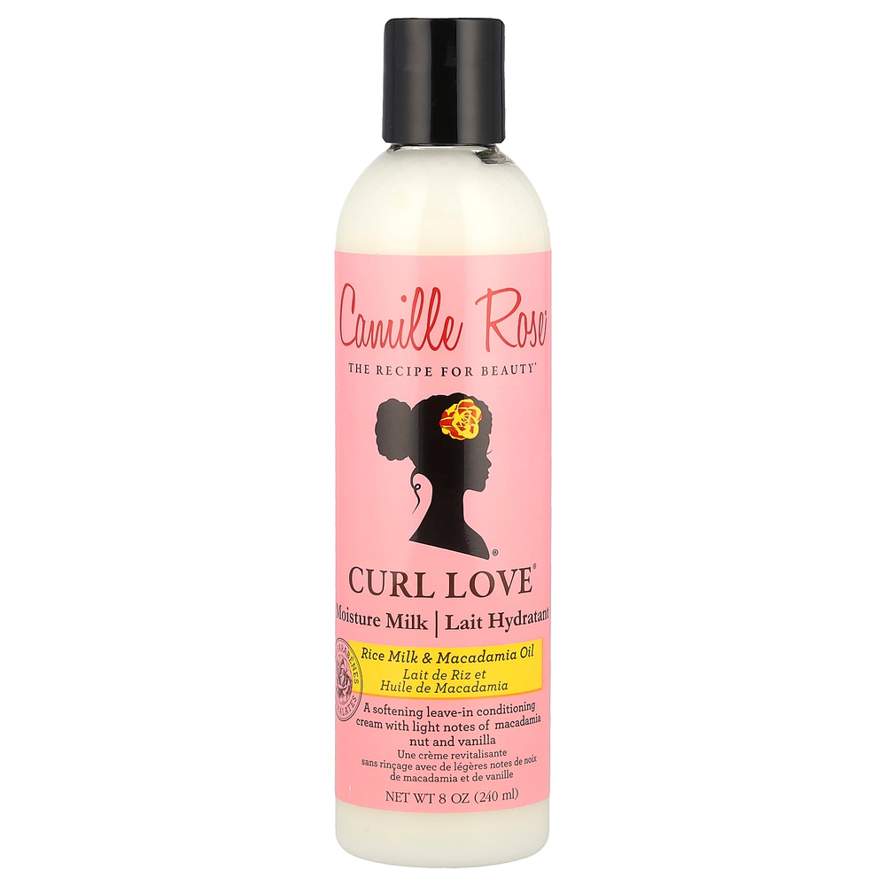 Camille Rose, Curl Love Moisture Milk, несмываемый кондиционер, рисовое молоко и масло макадамии, 240 мл (8 унций)