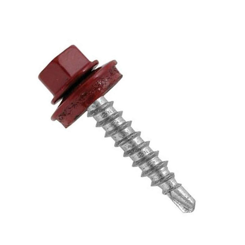 Саморез 4,5х45 кров., сверло,RAL-3005/винно-красный/