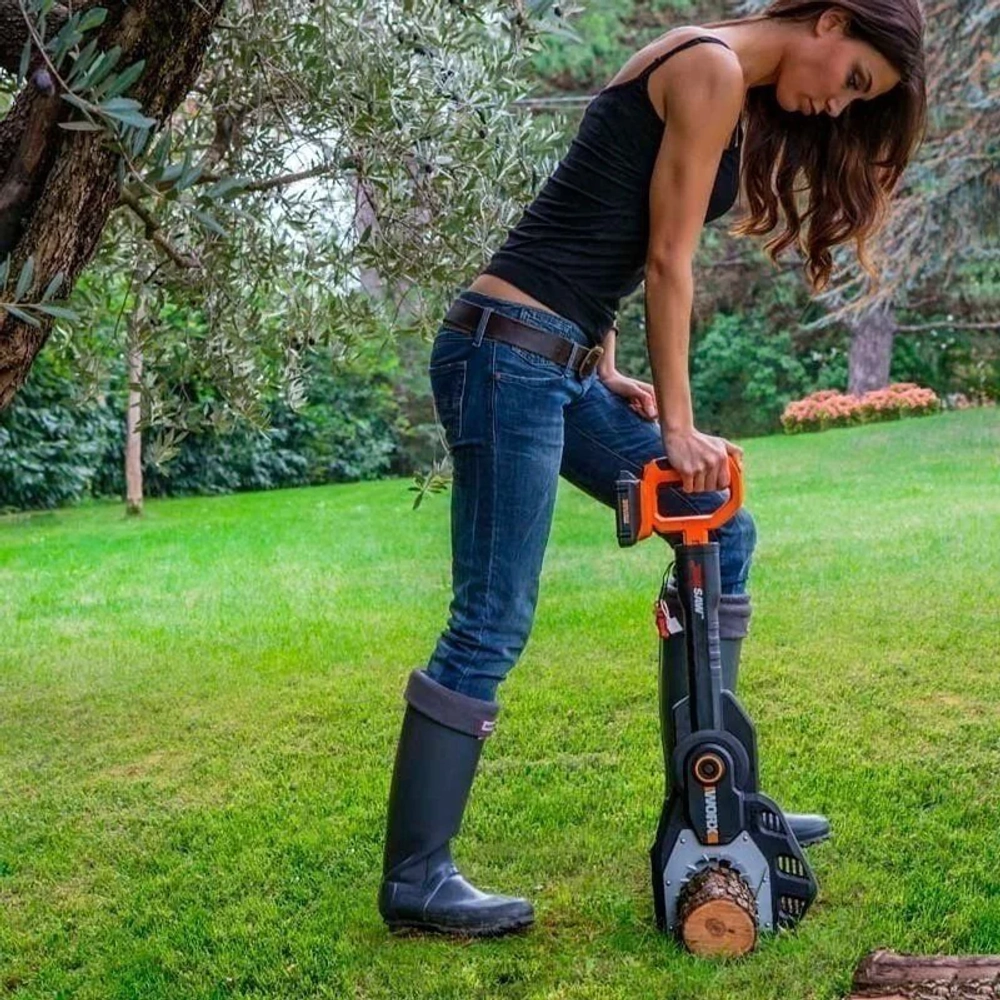 WORX WG329E.5 аккумуляторная цепная пила (1 x 2 Ач, ЗУ)