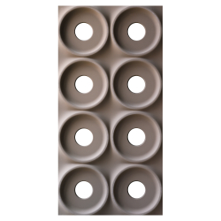 PU Block panel Volcanic Grey Круги