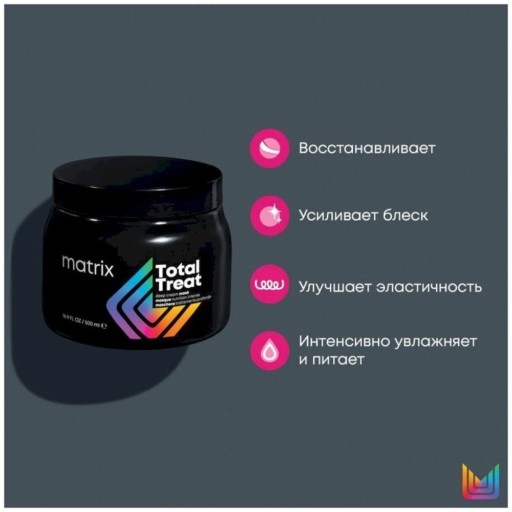 Matrix Total Results Pro Solutionist Total Treat Крем-маска для экспресс-восстановления волос, 500 мл, банка
