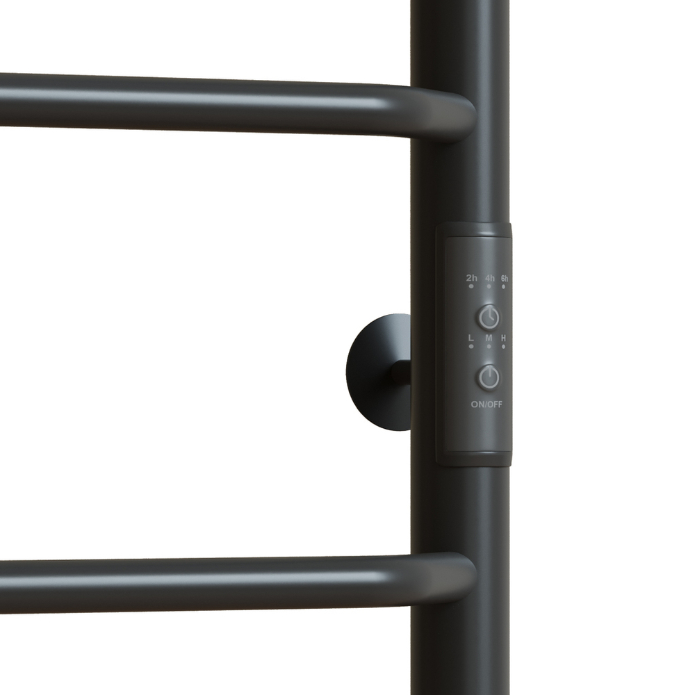 Полотенцесушитель MIXLINE MIRA  60х50 (таймер, 201 Вт, 4 перекладины) электрический ГРАФИТ