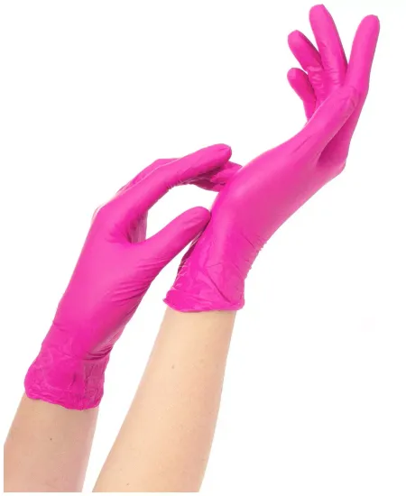 Нитриловые перчатки NitriMAX (НитриМакс), фуксия