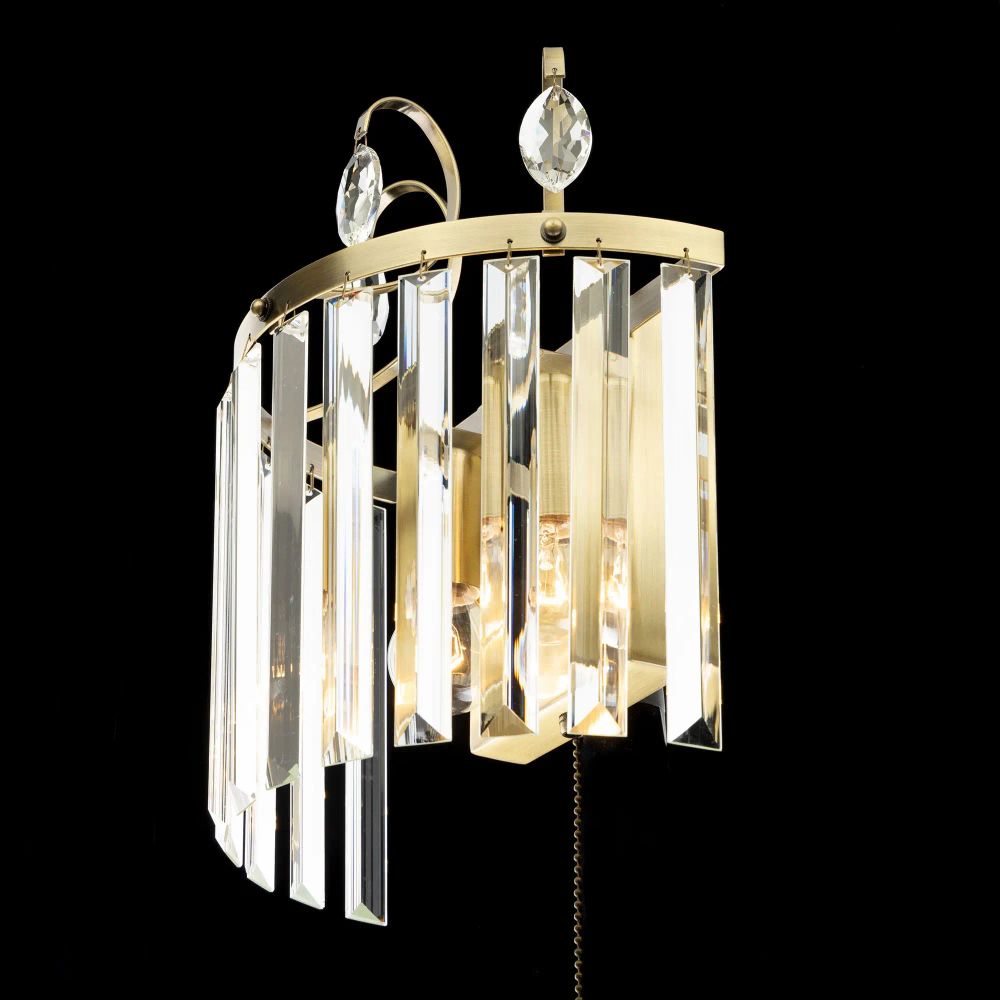 Citilux Инга CL335323 Бра хрустальное с выключателем Бронза