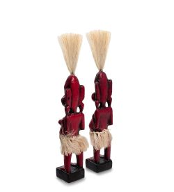 22-011 Статуэтка «Асмат» н-р из двух, 20 см