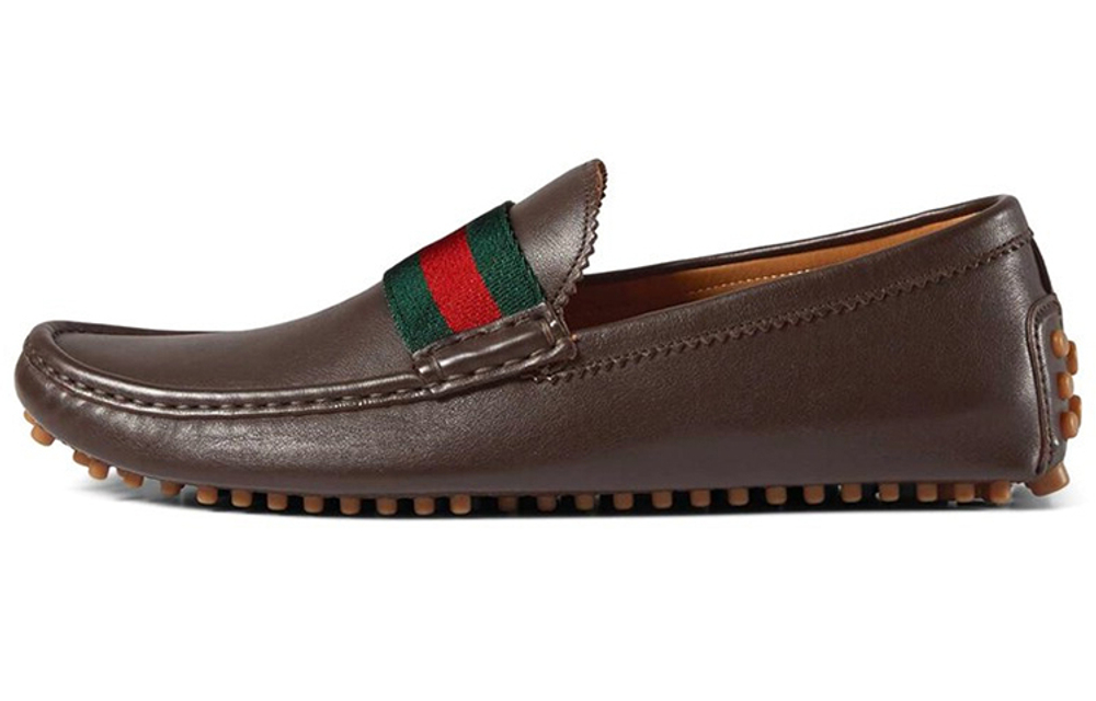 GUCCI Gommino Loafers Men"s Low top Brown
