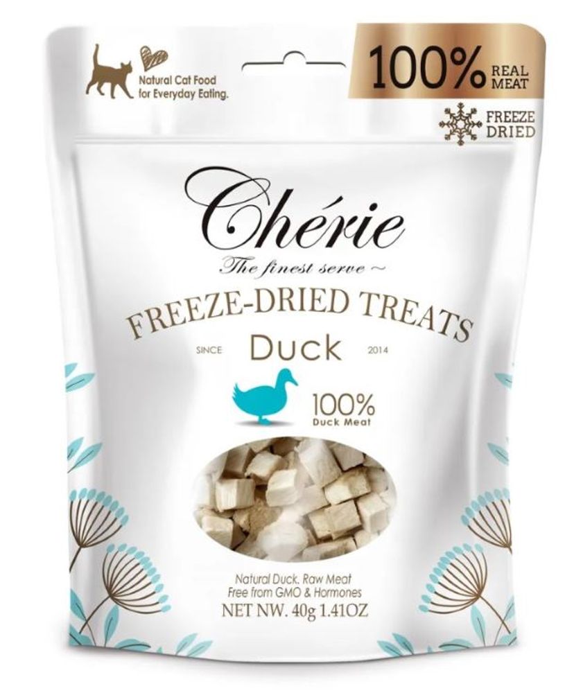 Лакомство для кошек Pettric сублимированная Утка, 40 гр