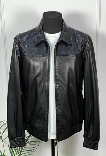 Куртка Zilli вставка из кожи крокодила