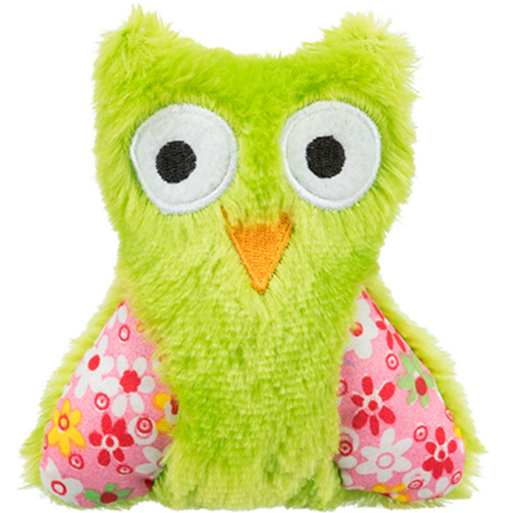 Trixie Игрушка "Сова", плюш, с кошачьей мятой, 11см