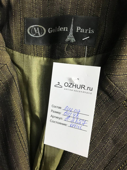 Жакет Golden Paris с золотистым отливом, визуально на 48 размер