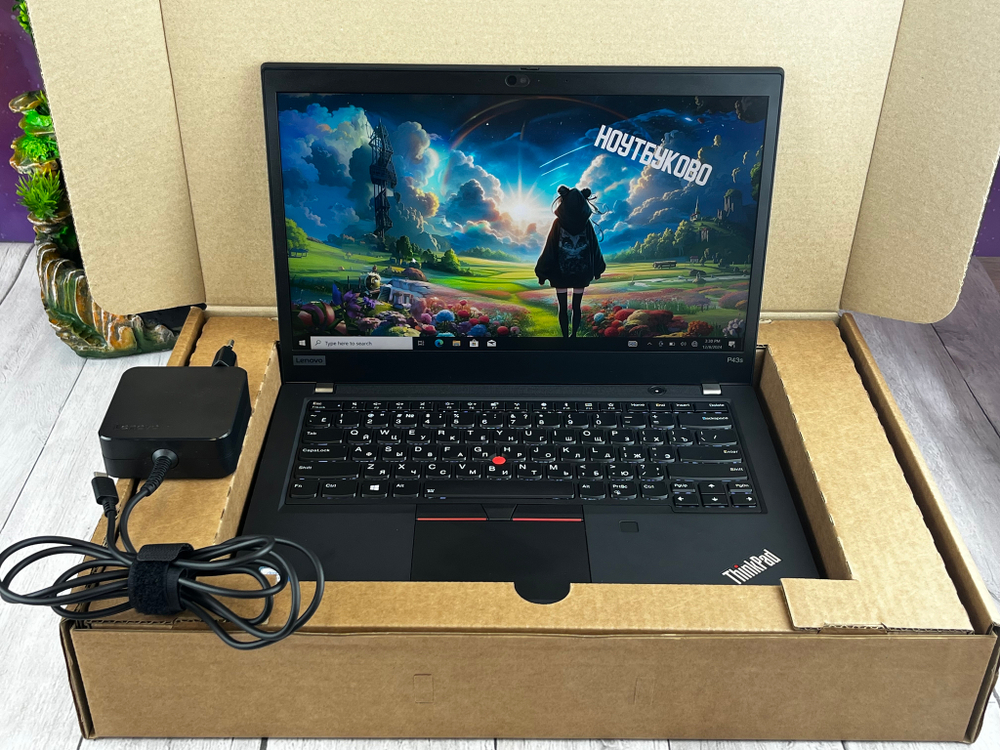Ноутбук Intel Lenovo P43s Соre i7-8665U, 14" 1920х1080 FullHD IРS Touch, NVIDIA Quadro P520, русская раскладка, Windows 10Pro