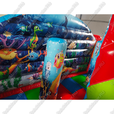 Коммерческий надувной батут "Морские обитатели 2"