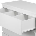 Комод для одежды Марм 70х35х67 см с 3-мя выдвижными ящиками со скосами, белый комод в скандинавском стиле