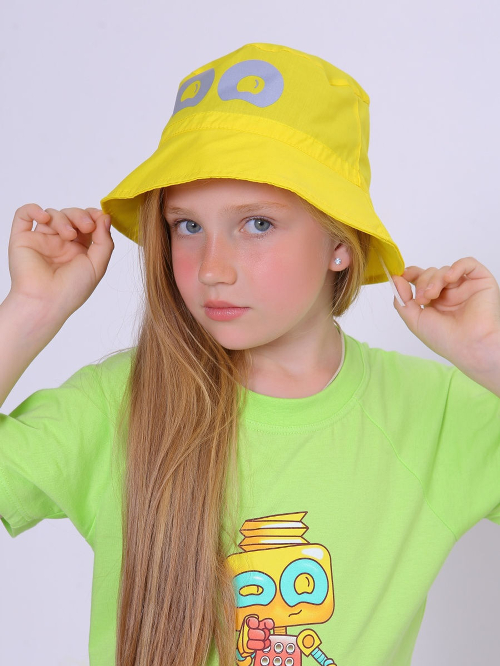 Панама детская солнцезащитная для девочек и мальчиков со светоотражающим эффектом CROOT