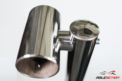 Модель №18 – стойка двухуровневого балетного станка «Элегант» (нержавеющая сталь)