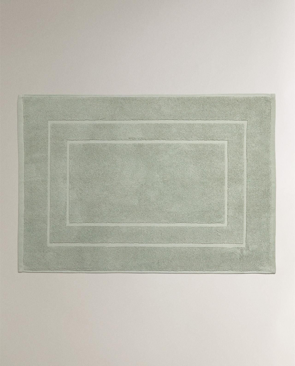 Zara Home - Нескользящий коврик для ванной из хлопка, синий, 55x80 см