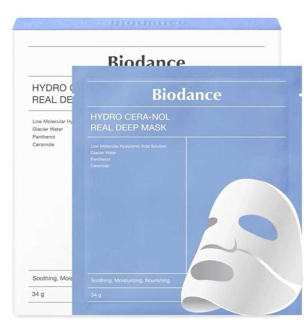 Biodance Гидрогелевая маска восстанавливающая с пантенолом и керамидами, 34 гр