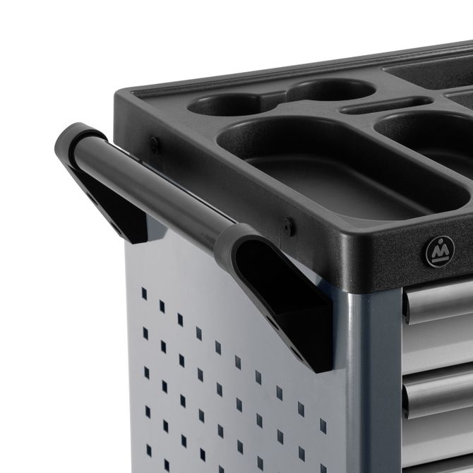 МАСТАК (521-07580G) Тележка инструментальная, 7 выдвижных ящиков, "НОВА", серая