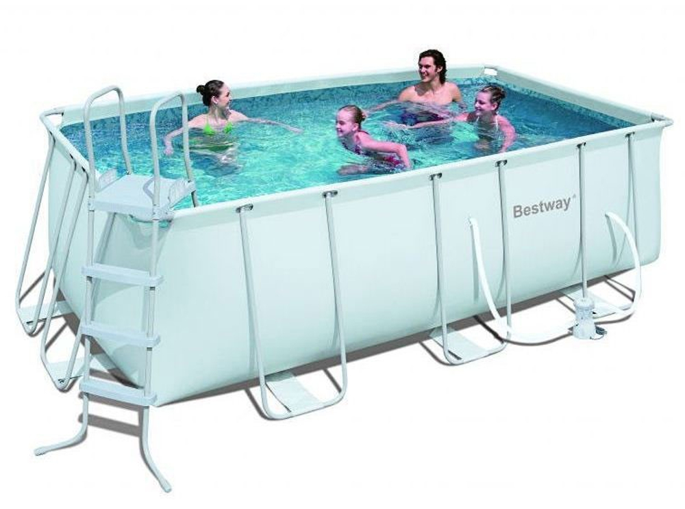 Каркасный бассейн, 412x201x122 см.