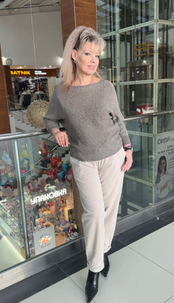 Итальянские брюки-момы из микро вельвета