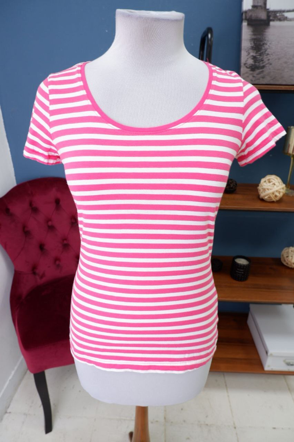Футболка Janina в полоску 42 размер