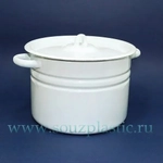 Кастрюля эмал 8,0л цил б/рис С41620 С41620.П (Новокузнецкая эмаль)