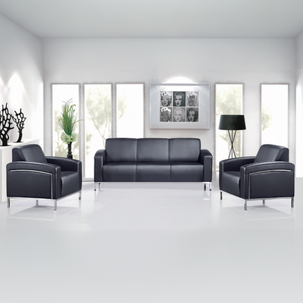 Комплект диван+2 кресла 9949 3+1+1 black pu