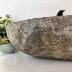 Раковина из речного камня RS63544 (70*38*16) 0124