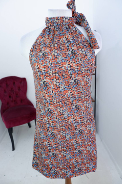 Платье Zara в мелкий цветочек, маркировка S, визуально на 44 размер