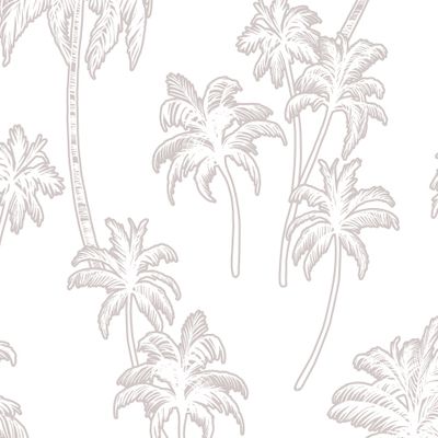 силуэты пальм на белом