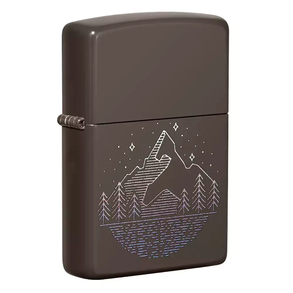 Зажигалка Zippo 49633 Mountain Design, Brown