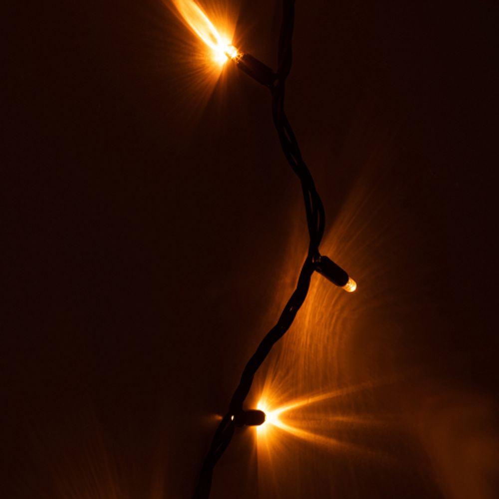 Гирлянда ЭРА ERAPS-BZ1 светодиодная новогодняя бахрома 2*0,7 м желтая 100 LED IP65 220 В | Профессиональное праздничное и новогоднее освещение