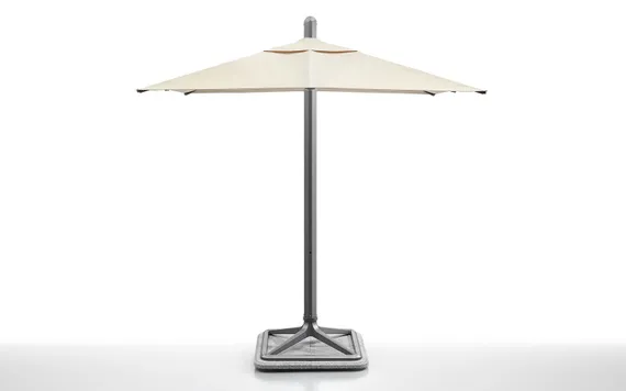 Зонт профессиональный Levia 3х3 м, антрацит, тортора. База и светильник в комплекте