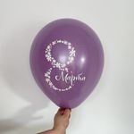 Шар с рисунком 30 см 8 марта (сиреневый) (БГ-17)