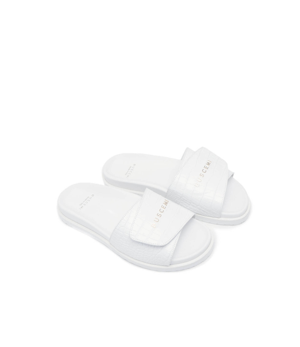 Кожаные шлепанцы cocco Buscemi - белый(BCS22720)