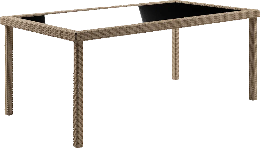Стол из искусственного ротанга ЕГИПЕТ "EGYPT" 200х90 (Wood)