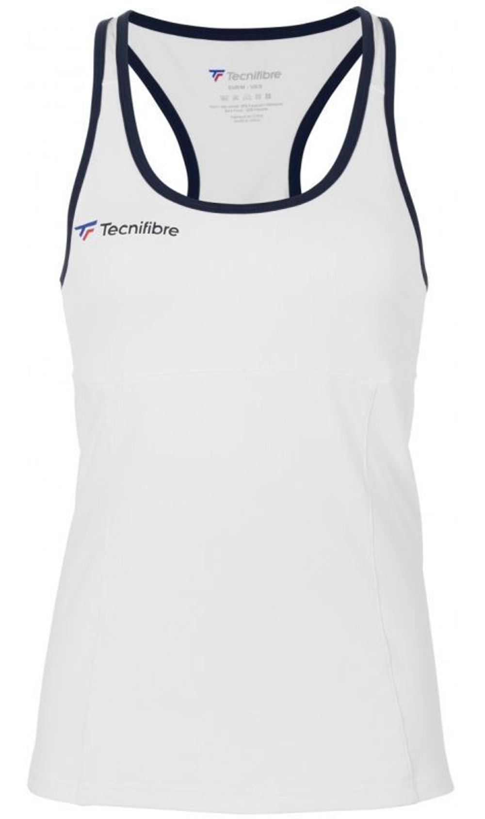 Футболка для девочки теннисная Tecnifibre Lady F3 Tank Top Jr - белый