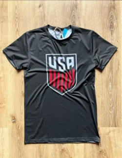 Футболка спортивная мужская USA, черная/белая